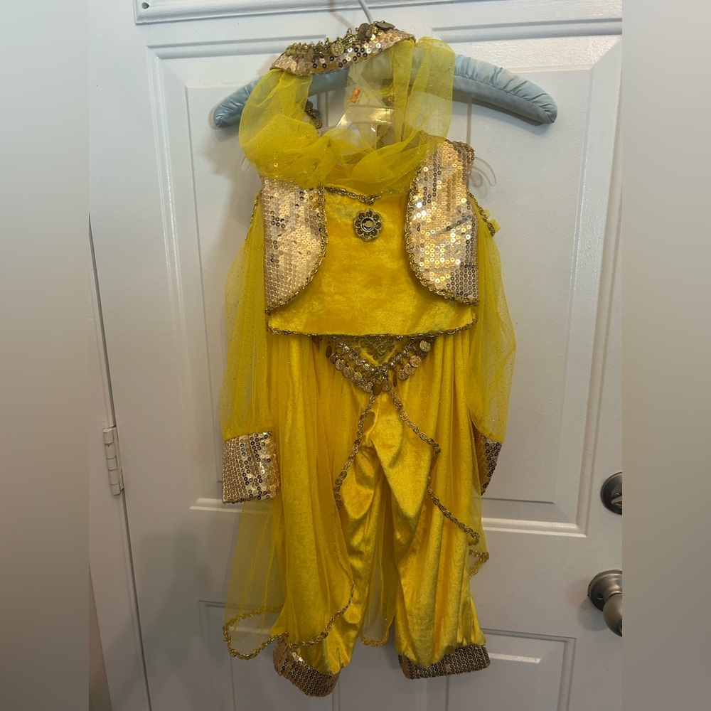 3/$30✨Belly Dancing Glittery Gold Kids Dress Up Dance Costume✨